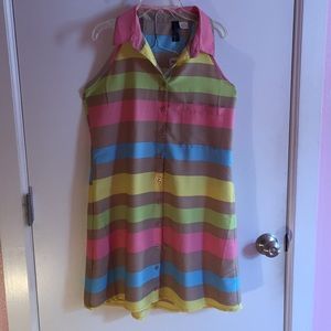 Easter Racerback Button-down Sundress with Pocket
